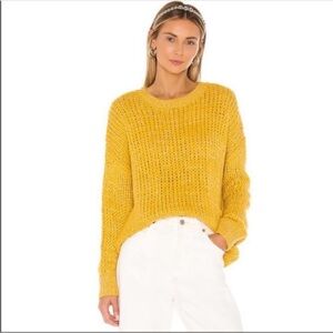 Superdown oversized gold shimmer sweater